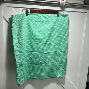 Mint Green Polka Dot Skirt